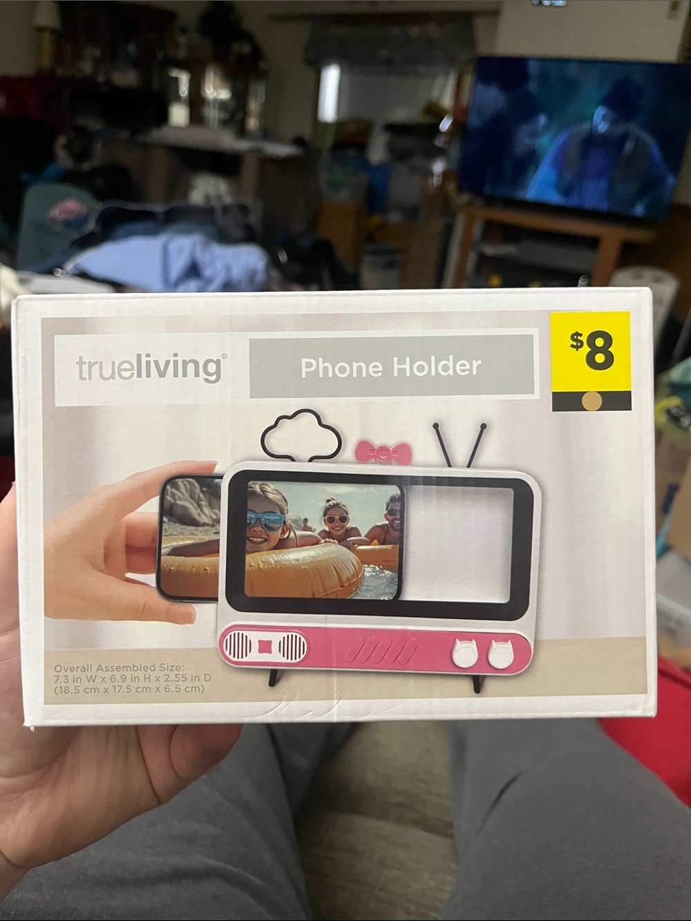 Trueliving Pink TV-Style Phone Holder